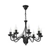Luster na lancu ANTON 8xE14/60W/230V crna