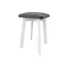Tabure LUBE 36x36 cm bela/antracit