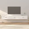 Vidaxl Stenska TV omarica 3 kosi bela 100x34,5x40 cm