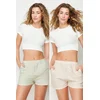 Trendyol Multi-Colored 2-Pack 100% Cotton Striped Linen Look Woven Pajama Bottoms