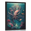 Plakat nadrealistična sipa - 20x30 white