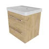 KOPALNIŠKA OMARICA Z UMIVALNIKOM LINEA GOLD OAK 60cm | Topdom
