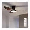 Brilagi - LED prigušiva plafonski ventilator LED/38W/230V 100 cm crna/smeđa + daljinski upravljač