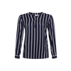 KAFFE CURVE Bluza, bela, modra