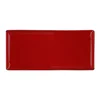 Porcelain platter, 16x35cm, Seasons, Red - Porland