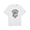 PUMA TEAM ROAR Basketball Training Tee Men, Sport, White/Black, XS