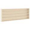Vidaxl Stenska vitrina s polico Bež 100 x 8,5 x 36 cm Konstruiran les