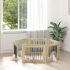 Vrata za pse s postoljem 6 pcs Hrast sonoma 80 x 60 cm