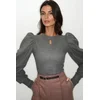 Trend Alacati Stili Ženska bluza dugih rukava Alc-X13069, Maslinasta