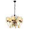 Opviq Luster Av-4301-6S, 95 cm, Crno-zlatni