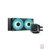 DeepCool LE500 Marrs, liquid CPU cooler with bright Marrs green LED lighting, noise up to 32.9db, 2x120mm fan