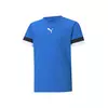 PUMA Funkcionalna majica TeamRISE  kraljevo modra / črna / bela