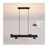 Brilagi - LED RGBW prigušiva luster na sajli SELE 4xGU10/6,5W/230V crna