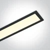 LINEARNA VGRADNA SVETILKA LED 40W WW 1200mm 120d 230V ČRNA DM38152R/B/W