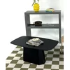 Hanah Home Klub sto Lilyum Large, 100x42x54 cm, Crni