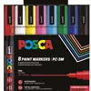 Marker Uni SET PC-3M POSCA /0.9-1,3mm 8 KOM osnovne boje