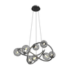 Wofi 7014-805 - LED luster na sajli NANCY 8xG9/3,5W/230V crna/hrom