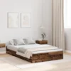 Krevet s ladicama Staro drvo 120 x 200 cm Konstruirano drvo