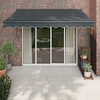 Tenda na uvlačenje antracit 3,5 x 2,5 m od tkanine i aluminija