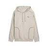 PUMA Majica Essentials Elevated kremna/temno siva