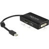 Delock adapter DisplayPort / VGA / HDMI / DVI [1x Mini-DisplayPort vtič => 1x DisplayPort vtičnica, HDMI-vtičnica, DVI-vtičnica 24+1pol