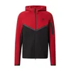 Nike Sportswear Jopa na zadrgo Tech Fleece temno siva/rdeča/črna
