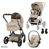 Cybex - Otroški voziček Balios S Lux 2026 - Almond Beige (3v1)