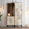 HANAH HOME Cipelarnik sa čivilukom Berlin BA Walnut White Marble