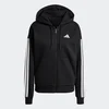 ADIDAS SPORTSWEAR Športna jopa na zadrgo črna/bela