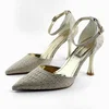Mona shoes Ženske sandale na štiklu, Zlatne