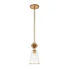 Quoizel STARING-MP-DG-CLEAR-luster STARING 1xE27/40W/230V prečnik 18,4 cm zlatna/prozirna