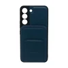 Maska za telefon LEATHER MAGSAFE WALLET za Samsung S22, Teget