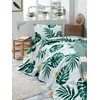 Hanah home Set Single prekrivač Monstera, 160x235cm, Zelena