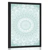 Plakat detajl Mandale harmonije na modrem ozadju - 20x30 black