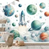 Tapeta otroški vesoljski svet z raketami - 392x264