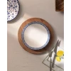 Madame Coco Desertni tanjir Reve Bleu, 19cm, Belo - plavi