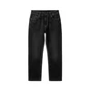 Kleidermafia Kavbojke Regular Fit Washed Jeans črna