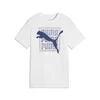 PUMA Graphic Cat Tee Youth, Shop, White, 7-8Y
