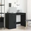 Stol s ladicama Crni hrast 100 x 49 x 74 cm Konstruirano drvo