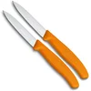 Nož za zelenjavo Victorinox 6.7609.2C1, set 2 nožev, ravno rezilo, 8 cm, oranžen
