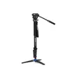 Benro A38FDS2PRO Alu Monopod Kit - Flip Leg Locks, S2PRO Head, 3 Leg Base
