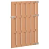 vidaXL vidaXL Vrtna vrata 100 x 150 cm WPC in aluminij Rjava, (5000249641)
