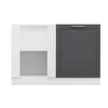 Hanah Home kuhinjski element Minar 7972, 120 cm, beli / antracit