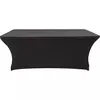 Rojaplast Elastični črni prt za catering mizo 180x75 cm