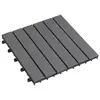 Pločice za decking 10 pcs Sivi 30 x 30 cm Acacijsko drvo