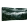 Slika zelena dolina, ovita v meglo - 60x30