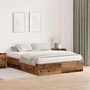 Krevet s ladicama Staro drvo 135 x 190 cm Konstruirano drvo