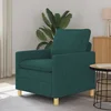 Vidaxl Kavč Temno zelena 76 x 81 x 87,5 cm Blago