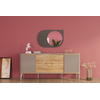 Hanah Home Ogledalo Pubble, Antracit