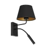 Zidna lampa ARDEN 1xE27/60W/230V + 1xG9/8W crna/zlatna